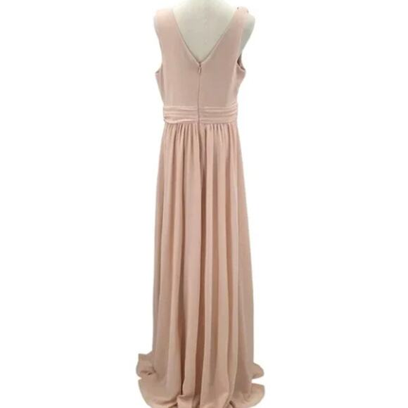 LULU'S XS Thoughts of Hue Blush Surplice Maxi Goddess Formal Dress NEW B53 - Picture 4 of 5